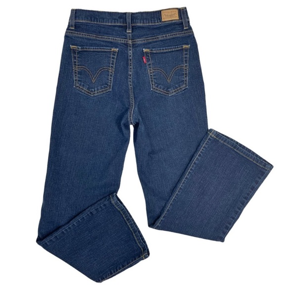 Levi's Perfectly Slimming 512 Bootcut Denim Jeans 28x28 High Waist - Picture 2 of 7